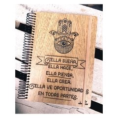 Cuaderno madera Ella