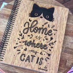 Cuaderno madera Cat