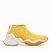 High-tech yellow jacquard sneakers