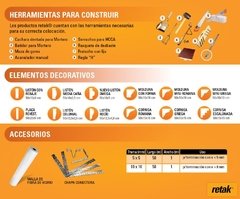 Listón con rebaje 50x10x3 cm (12 unidades por caja) en internet