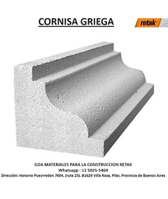 Cornisa griega de 50x15x15 cm (2 piezas por caja )