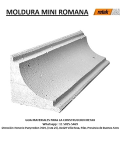 Moldura mini-romana de 50x10x10 cm (4 piezas por caja)