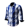 Camisa masculina 100% algodão Casual Xadrez - comprar online