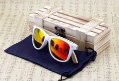 Óculos de sol Bobobird retangular armação em madeira de bambu lentes polarizadas Frete Grátis - loja online