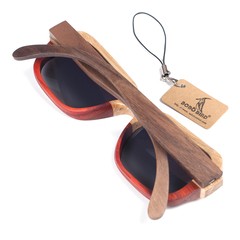 Óculos de Sol Feminino com Armação em Madeira C-DG02 - comprar online