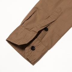 Camisa casual masculina com bolsos 100% algodão estilo Militar - loja online