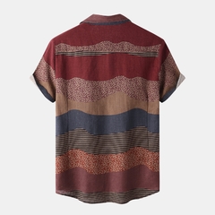 Camisa vintage estilo étnico - loja online