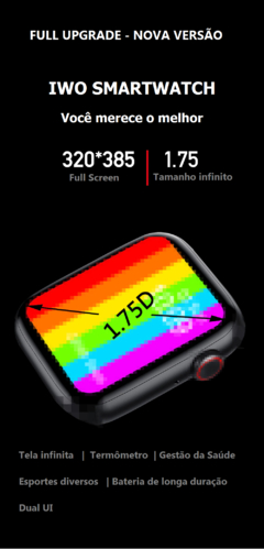 Imagem do Smartwatch IWO 6 W26 À Prova D' Água Android e iOS