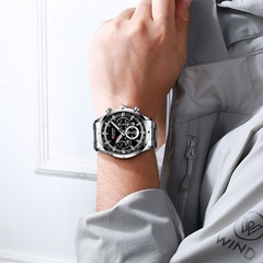 Relógio Curren pulseira em aço com Cronógrafo