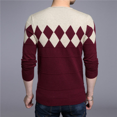 Suéter em lã gola V Slim Fit na internet