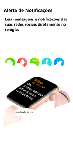 Smartwatch IWO 6 W26 À Prova D' Água Android e iOS