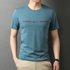 Camiseta masculina 95% algodão manga curta