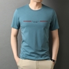Camiseta masculina 95% algodão manga curta