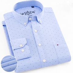 Camisa casual mangas compridas oxford - Mayortstore | Roupas, Relógios e acessórios 