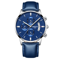 Relógio masculino NIBOSI Luxury novo modelo na internet