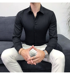 Camisa social Slim Fit com mangas compridas