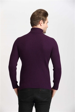 suéter masculino gola alta slim fit