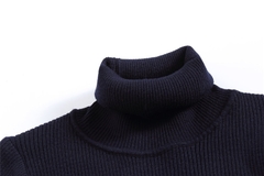 suéter masculino gola alta slim fit