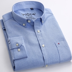 Camisa casual mangas compridas oxford - Mayortstore | Roupas, Relógios e acessórios 