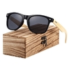 Óculos de sol unissex armação em madeira de bambu  estilo fashion vintage com proteção UV 400