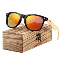 Óculos de sol unissex armação em madeira  proteção UV 400 na internet