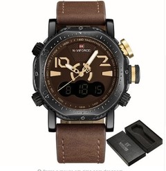 Relógio Analógico/Digital Naviforce Top Luxo - comprar online
