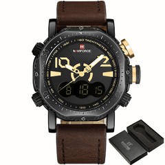 Relógio Analógico/Digital Naviforce Top Luxo - comprar online
