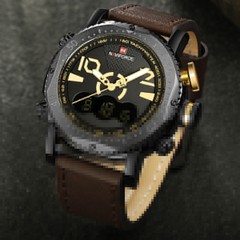 Relógio Analógico/Digital Naviforce Top Luxo - loja online
