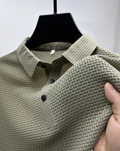 Camisa Polo manga curta tecido respirável na internet