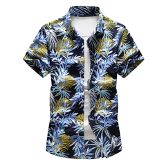 Camisa floral mangas curtas - loja online