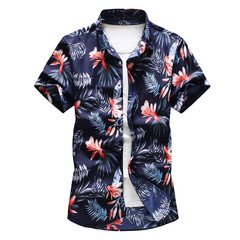 Camisa floral mangas curta - loja online