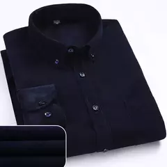 Camisa masculina casual veludo MS® 01590