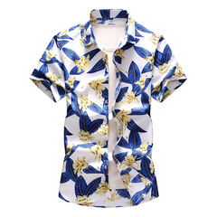 Camisa floral mangas curta - comprar online