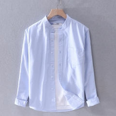 Camisa casual de mangas compridas algodão - comprar online