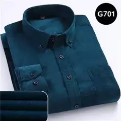 Camisa masculina casual veludo MS® 01590