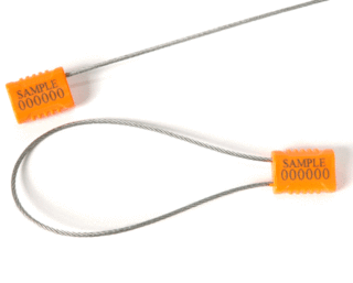 Precinto ajustable de cable de acero con mecanismo de cierre sin retorno - comprar online