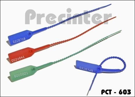 Precinto plástico ajustable, tipo cola de ratón, 240mm x 4mm