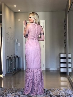 Vestido Renda Rosa - comprar online