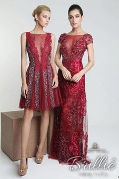 LOCAÇÃO Vestido Curto Marsala - Brilliê