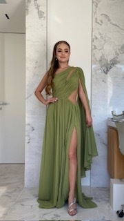 LOCAÇÃO Vestido Verde Oliva na internet