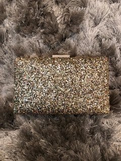 LOCAÇÃO Clutch Dourada Glitter na internet