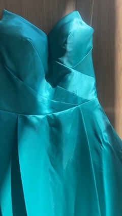 LOCAÇÃO Vestido Azul Tiffany