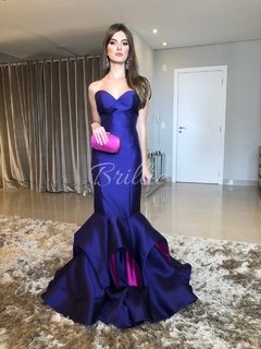 LOCAÇÃO Vestido Roxo Alfaiataria Sereia