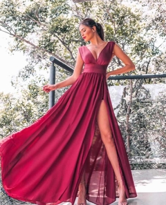 Vestido Joice Marsala