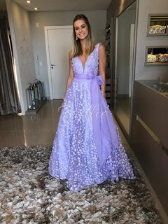 LOCAÇÃO Vestido Princesa Lavanda - Brilliê