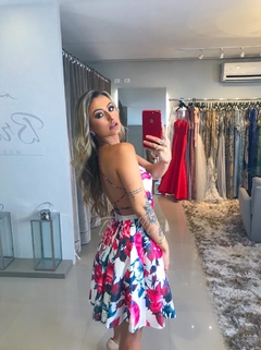 LOCAÇÃO Vestido Curto Estampado - Brilliê