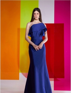 LOCAÇÃO Vestido azul royal tomara que caia - Brilliê