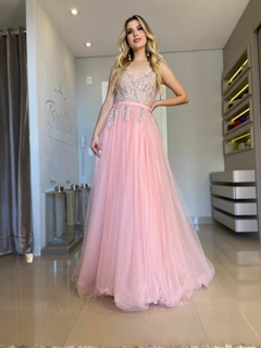 LOCAÇÃO Vestido Princesa Rosa