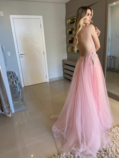 LOCAÇÃO Vestido Princesa Rosa - loja online