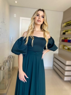 LOCAÇÃO Vestido Verde Musgo - comprar online